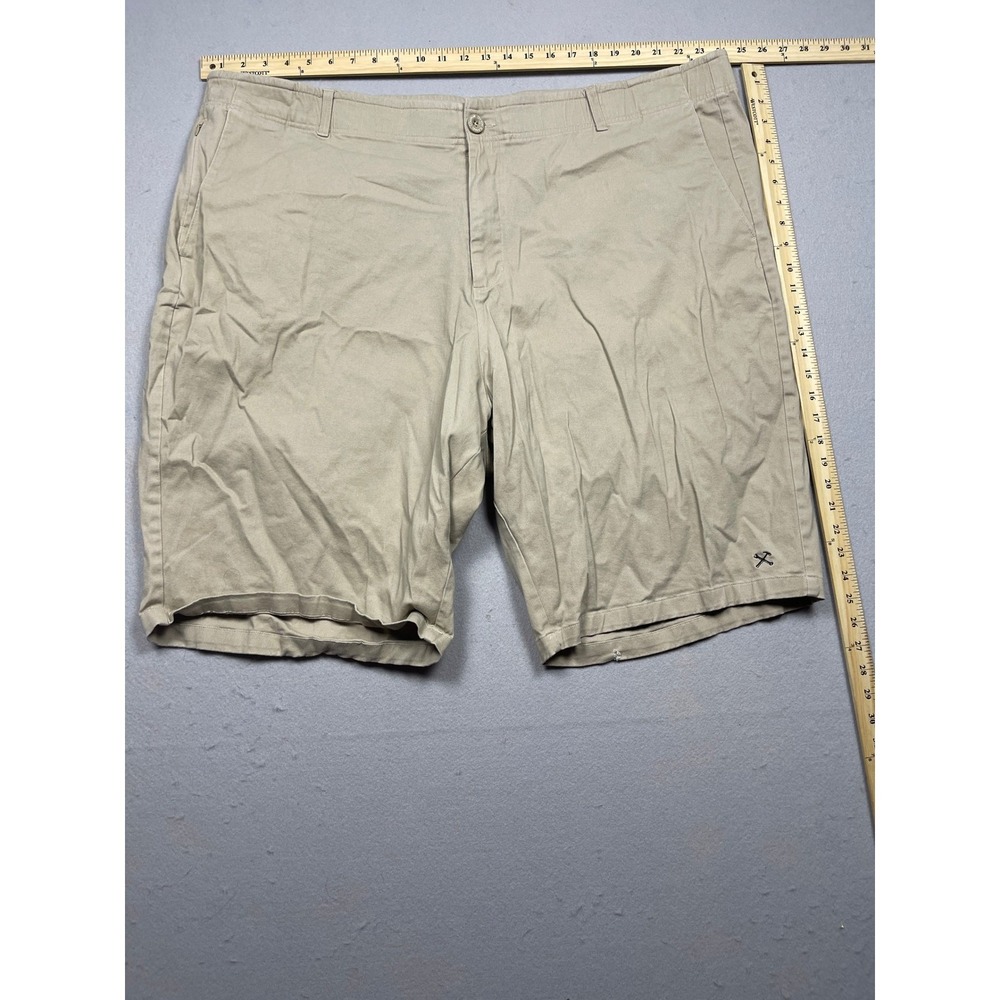 Dixxon‎ D-Flex Mens Khaki Tan Chino Shorts Size 46 Workwear Casual Flex Waist - Picture 5 of 6